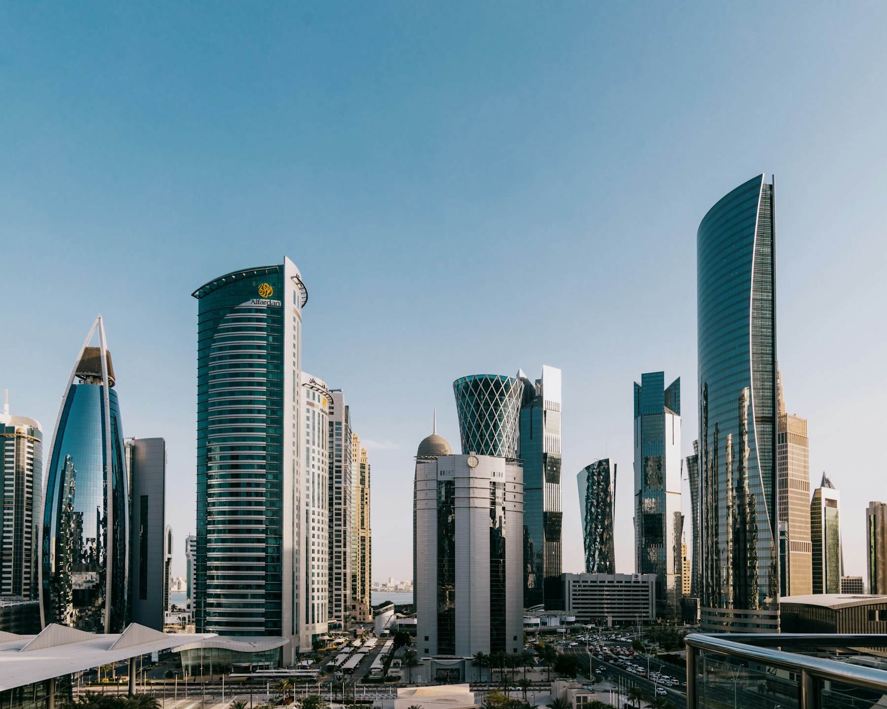 Modern towers in Doha's business district