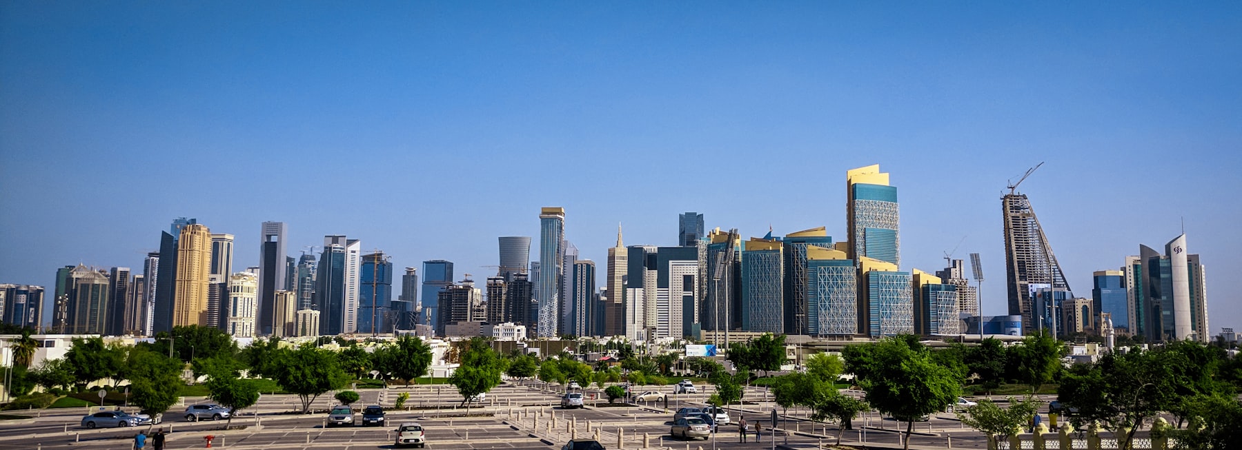 Doha city skyline in daylight